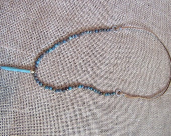 Turquoise Teeth Spike Necklace