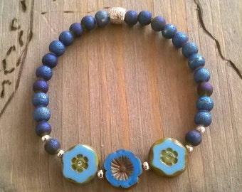 Bracelet Czech glass beads