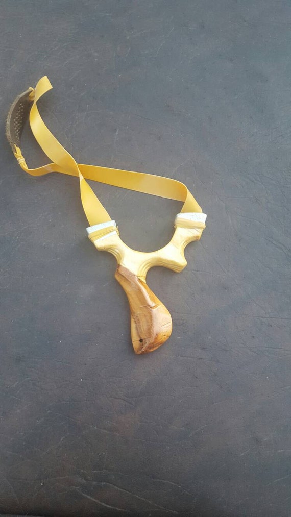 Wooden Target Shooting Slingshot Catapult