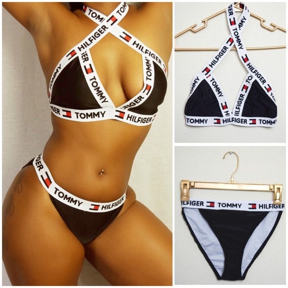 tommy hilfiger bathing suit crossover