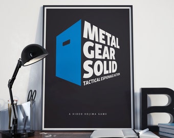 Metal Gear Solid - Minimalist Art Print Gamer Poster