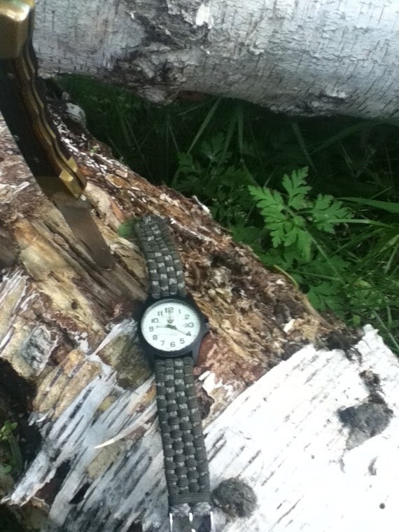 Items similar to Watch with paracord strap, Paracord Watch Band, watch