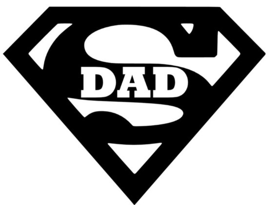 Items similar to Super Dad Decal on Etsy