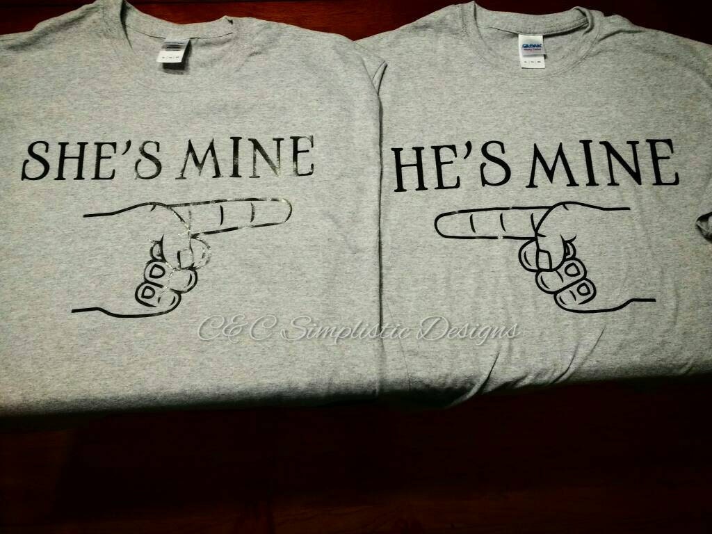 she's mine and he's mine shirts