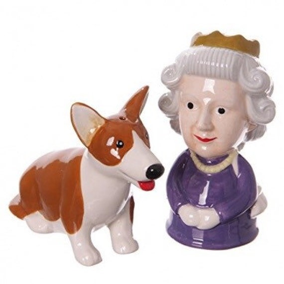 Queen and salt and pepper shakers.