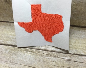 Texas Embroidery Design, Texas Embroidery Design Filled In