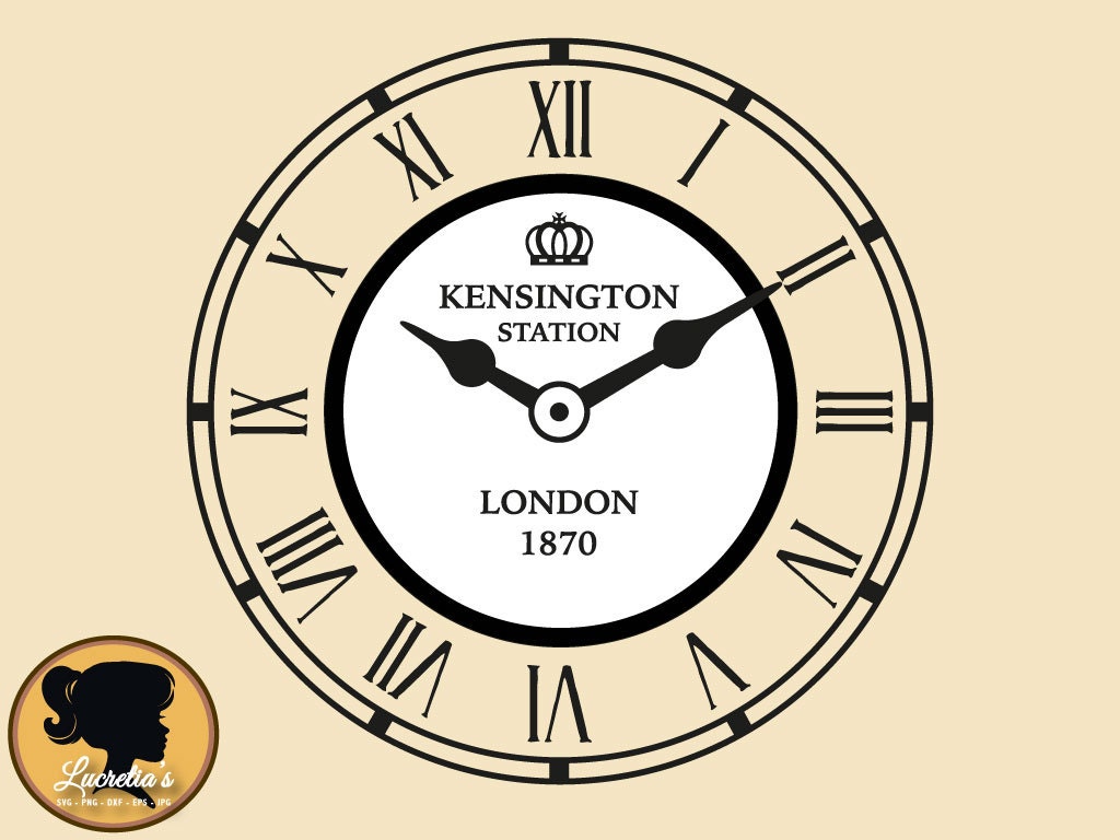 Download Antique Vintage England London Clock SVG Cut Files for Vinyl
