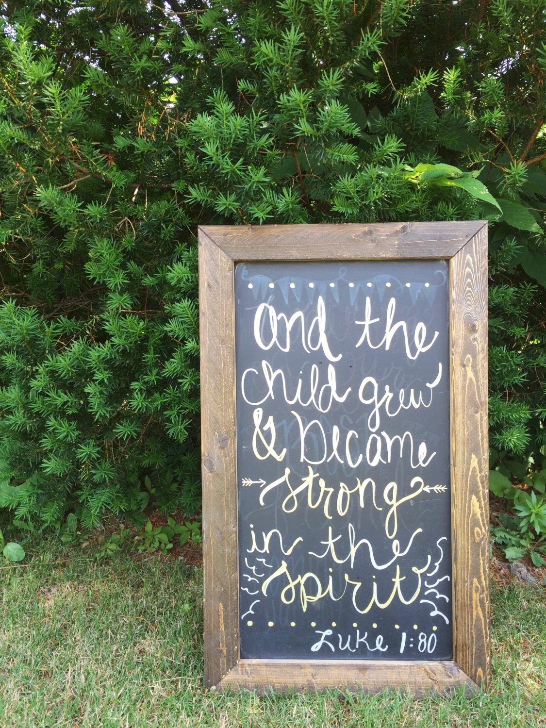 Large Rustic Framed Chalkboard Sign Rustic by TheFarmhouseFinds