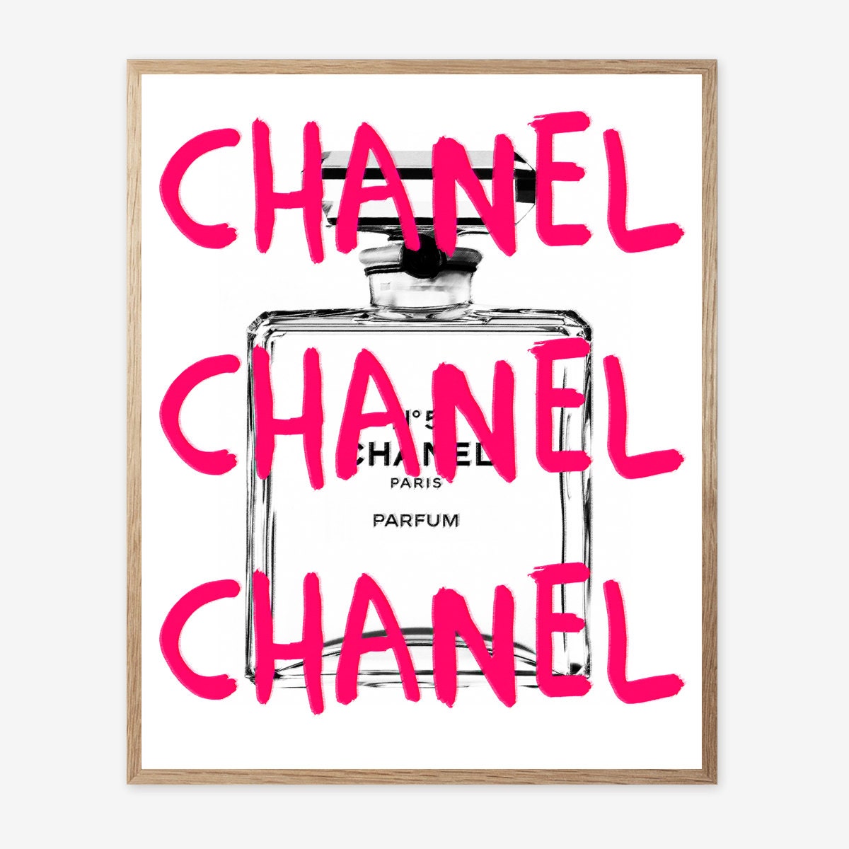 Chanel Chanel print Fashion art Pink chanel Digital Print