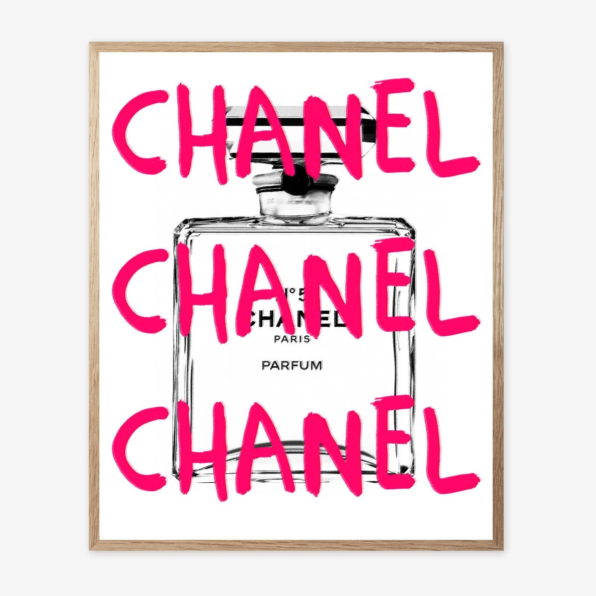 Chanel Chanel Print Fashion Art Pink Chanel Digital Print