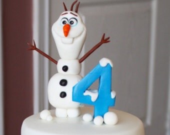 olaf cake topper etsy