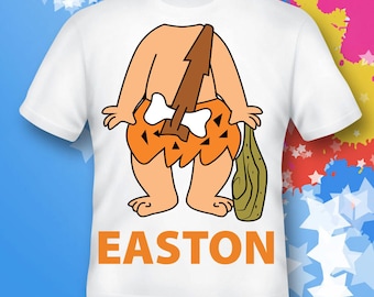 Bamm-Bamm Rubble Shirt.Bamm Bamm Shirt. flintstone gift. flintstone costume. flintstone birthday