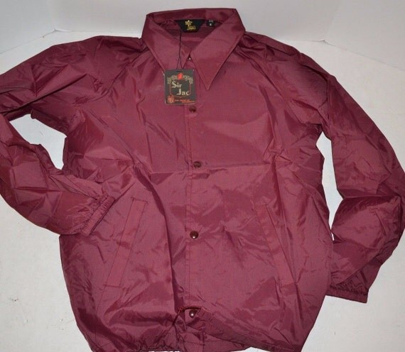 Vintage SIR JAC Windbreaker Jacket New in Original Retail Bag