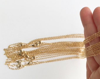 10 necklace chain wholesale chains gold chains Jewelry Supply, Craft Supplies, Mignon and Mignon Supply 10CHN-G