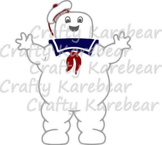 Stay Puft Marshmallow Man SVG and DXF Digital File Download
