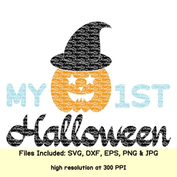 Download My First Halloween Svg files for cricut Silhouette Pumpkin ...