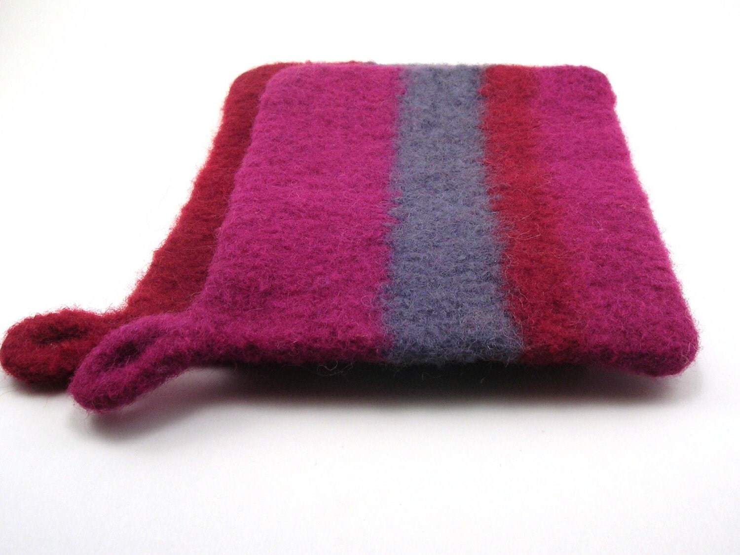 Wool felted pot holders felted hot pads potholder set