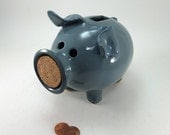 blue piggy bank