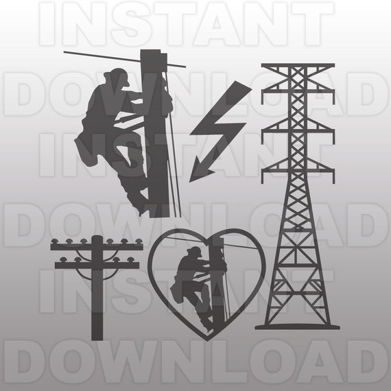 Download Electrical Lineman SVG FileElectrician SVG FileLineman