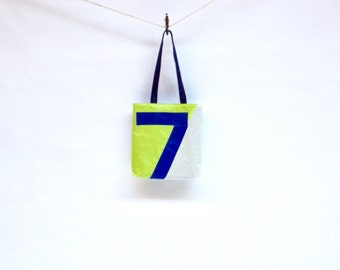 Recycled Sail Cloth Bag - Blue Number 7