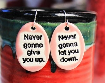 The Best Ceramic Earrings Ever in Pink