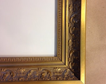 Gold wood frame | Etsy