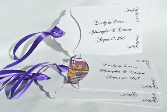 Lottery Ticket Wedding Favors - Lottery Ticket Envelopes - Lottery Ticket Favors - Unique Wedding Favors - Personalized Wedding Favors Il_570xn