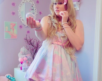 Cult Sea Shell Cross skirt, Fairy Kei Skirt, Kawaii Skirt