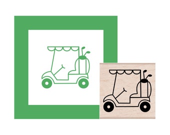 Golf Cart Rubber Stamp