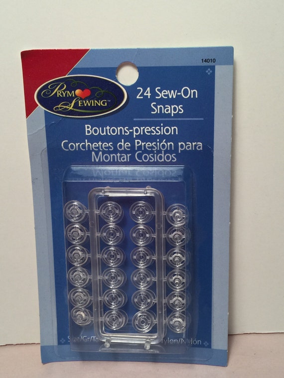 Prym Sewing 24 Plastic SewOn Snaps