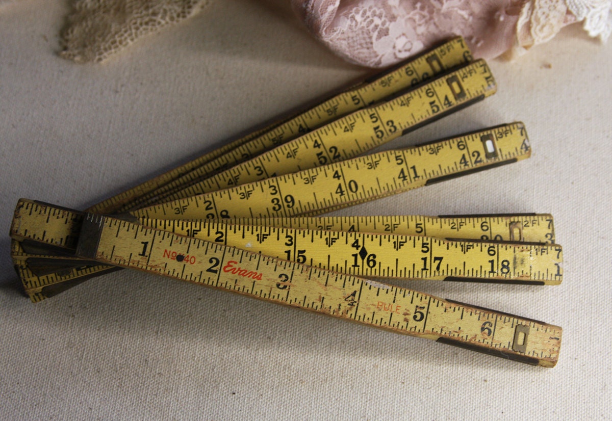 Evans Natural Wooden Extension RULER with Slide Out Ruler