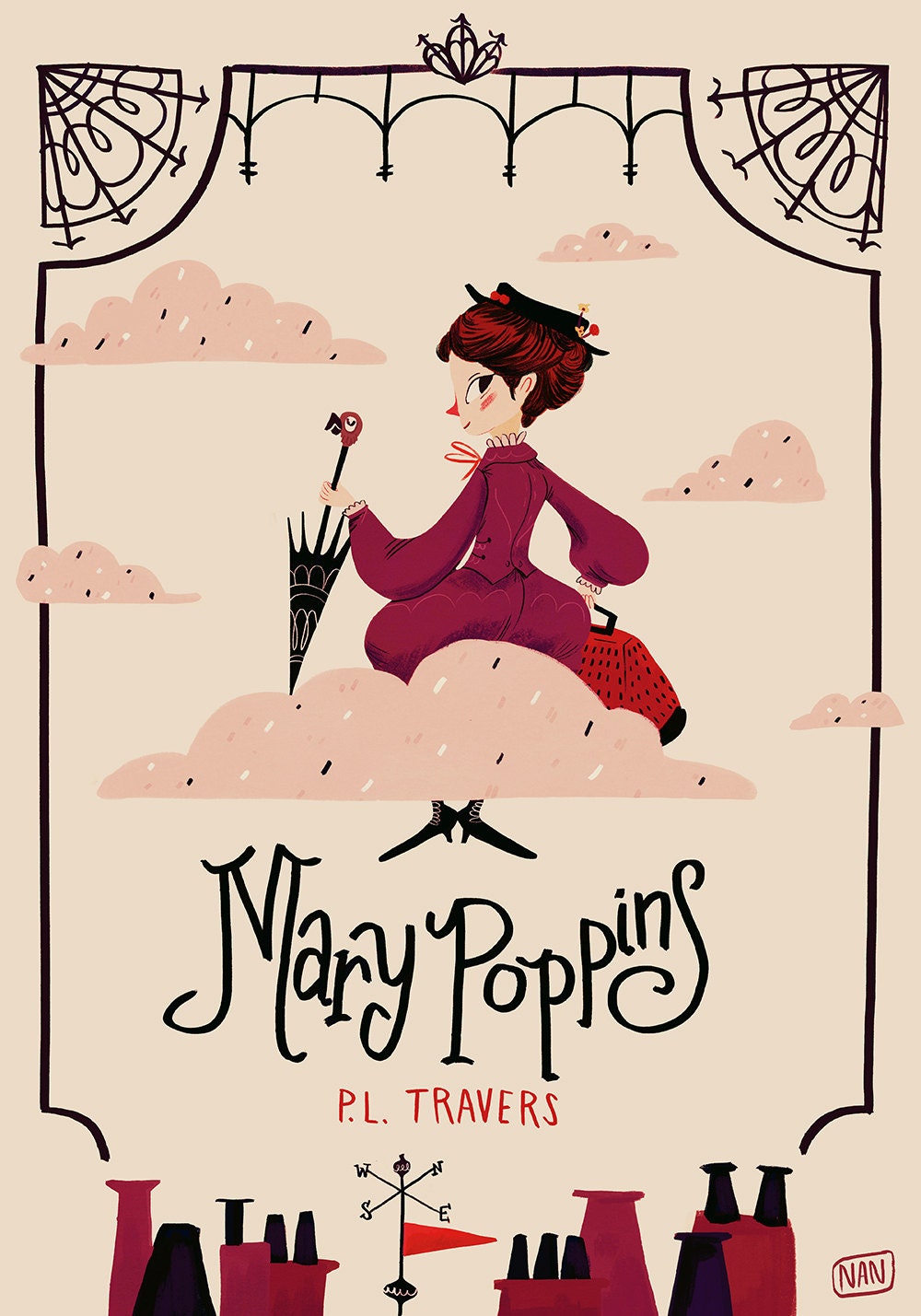 Mary Poppins Book Cover Print