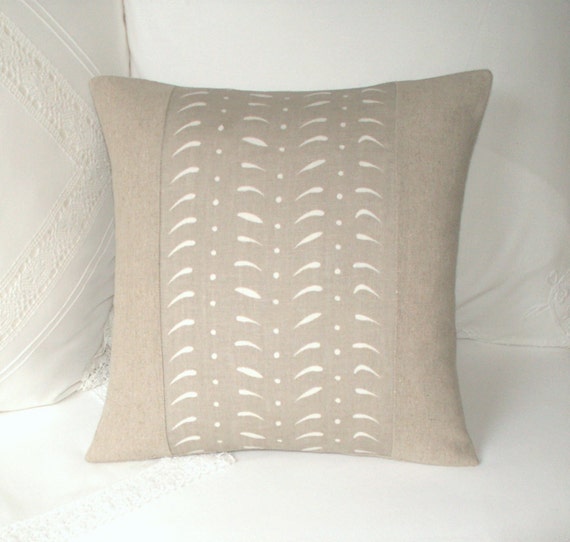 Natural Linen Cushion / Throw Pillow Cover UK Designer Susie