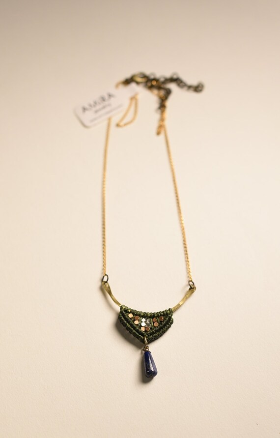Portico Necklace with Lapis
