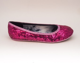 sequin ballet slippers