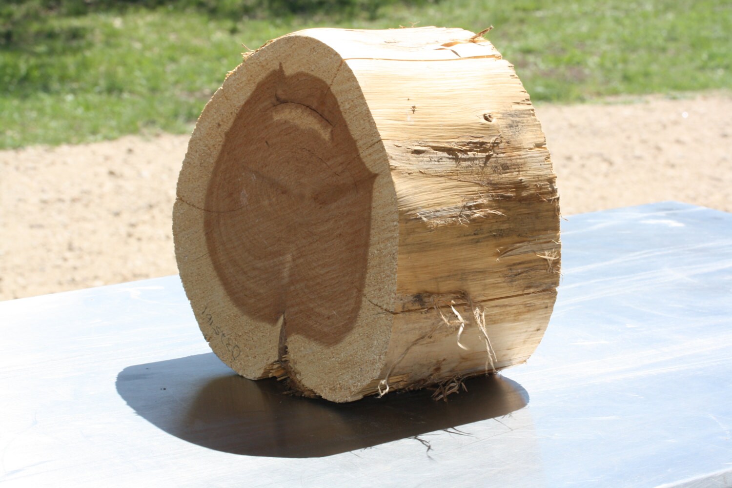 Woodworking raw wood cedar slab Chunk Reclaimed Red Cedar