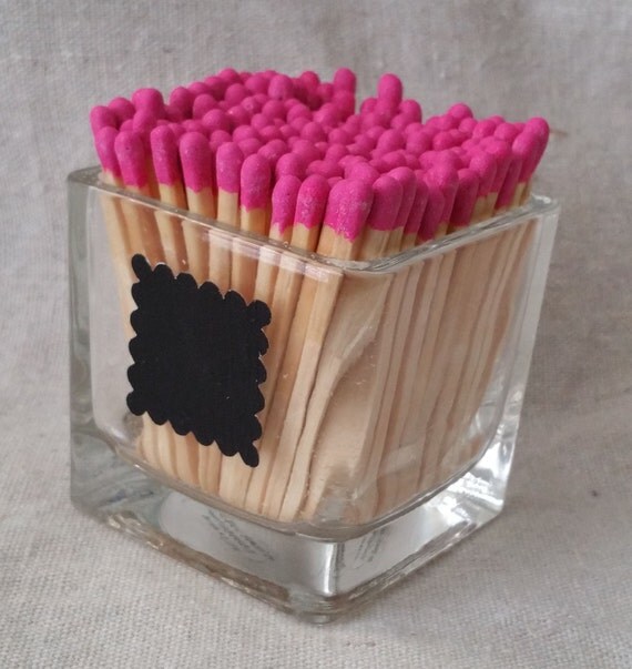Cubed Mini Vase Glass Match Holder Scalloped Square Striker
