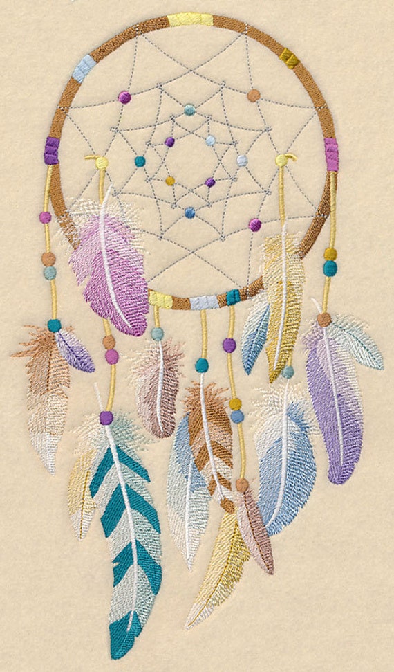 PEACEFUL SPIRIT DREAMCATCHER Machine Embroidered Quilt