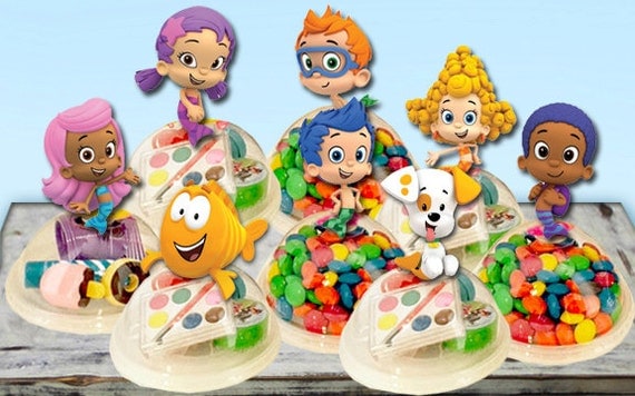 Bubble Guppies Party Favors Candy Containers Character & Stem