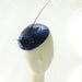 Black and Blue FASCINATOR HAT for Women / Mini Hat / Handmade by Marcia Lacher Hats / Reserved for Tehilla