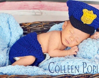 Baby Photo Prop - Baby Police Outfit - Police Baby - Police Baby Outfit - Baby Outfit - Police Baby Clothes - Baby Police - Photo Prop