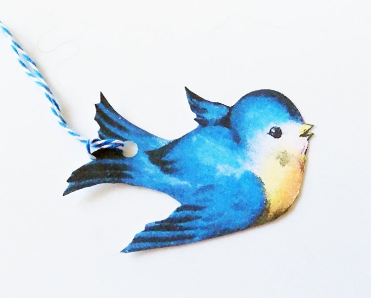 bluebird gift tags set of 3 retro bluebirds bird shape bluebird gift tags set of 3 retro bluebirds bird shape