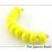 SALE 30% off - 7mm CANARY YELLOW Glass Beads Lampwork Spacers Handmade - The Spacer Bead Shop