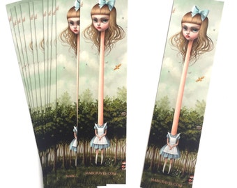 Alice in Wonderland Bookmark book mark - by Mab Graves -