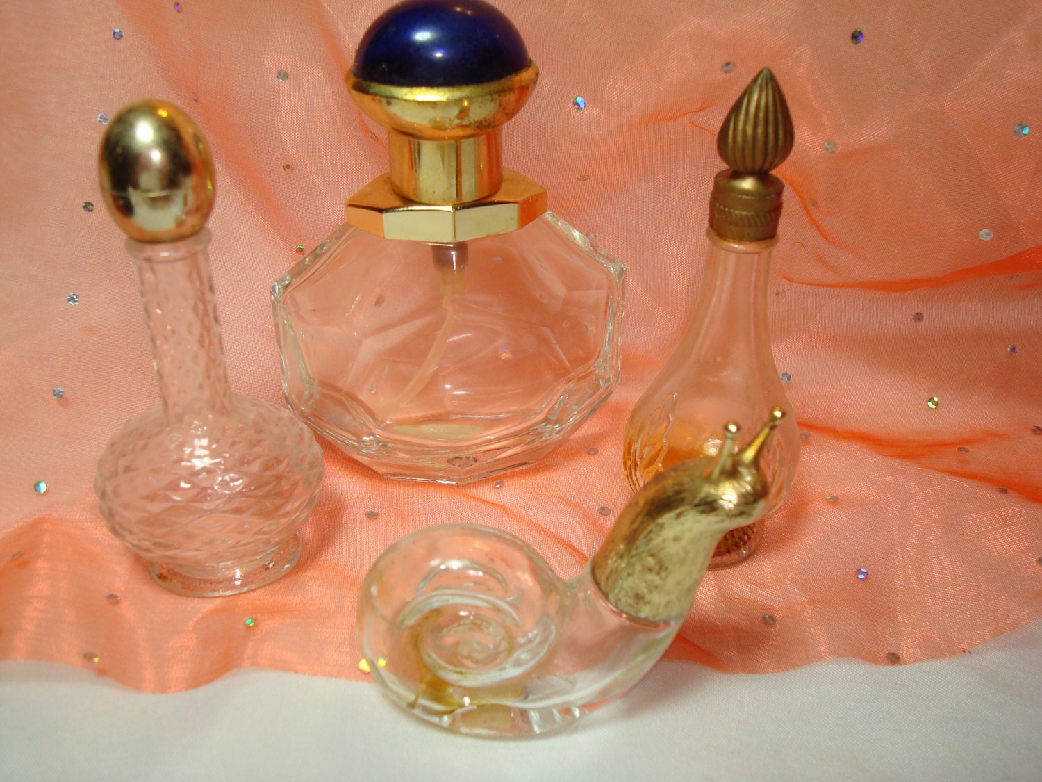 RESERVED for Meliesylvatica Vintage AVON Perfume Bottle Snail