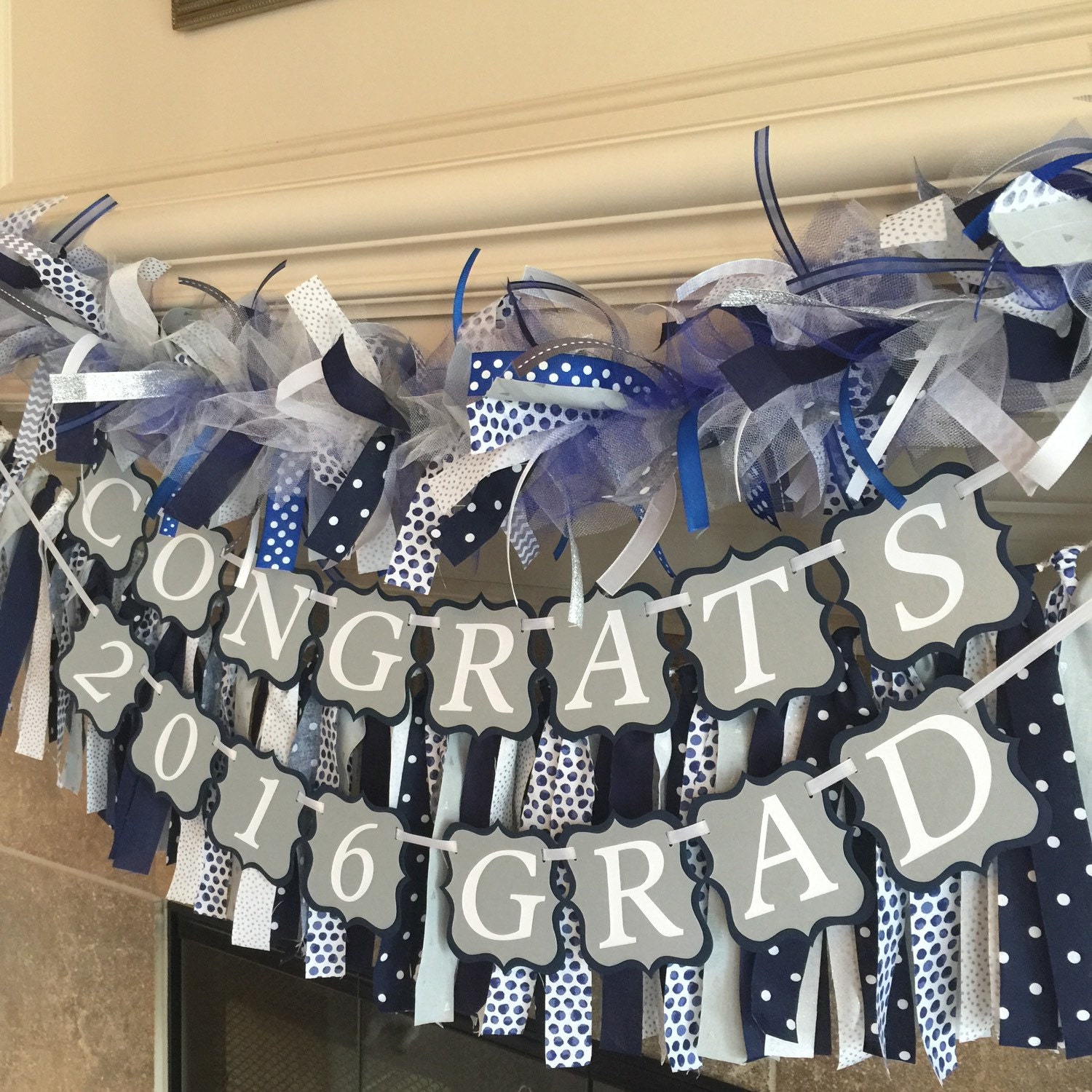 Graduation Party Banner Class Of 2017 Decor Graduation