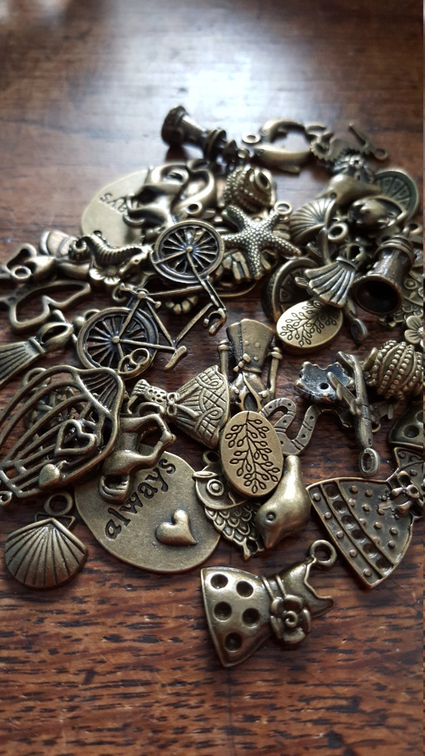 charm and bead mix 50 charms mixed bronze tone uk seller charm and bead mix 50 charms mixed bronze tone uk seller