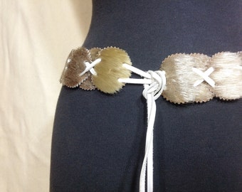 【CHERRYQUIRI】fur loop eyelet belt main image 1