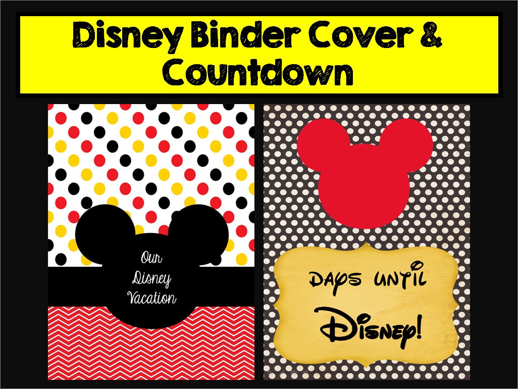 Instant Download Printable Disney Planning Binder Binder