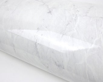 White Grey Marble 2m * Granite Effect Interior Film Self Adhesive Counter Top Peel-Stick Wallpaper VBS705-2